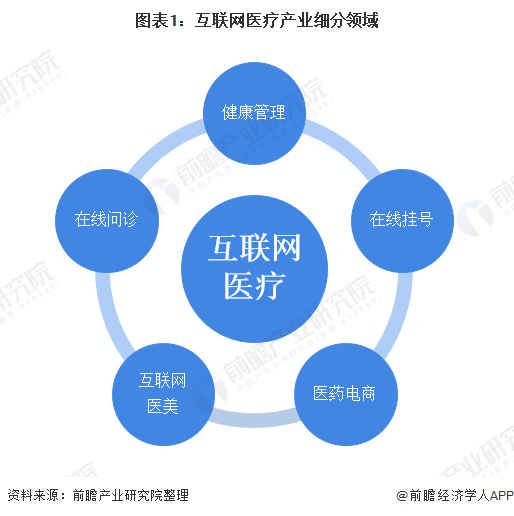 2020年中国互联网医疗行业市场发展现状分析 需求+政策双轮驱动发展(图1) 图表1:互联网医疗产业细分领域