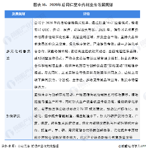 2021年中国中成药行业龙头企业分析(图17) 图表16:2020年后同仁堂中药材业务发展规划