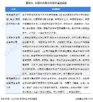 中国中药饮片加工行业龙头企业——中国中药(图7) 图表6:中国中药的中药饮片重点企业