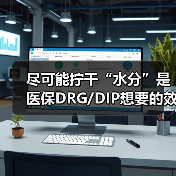 尽可能拧干“水分”是医保DRG/DIP想要的效果(图1) 尽可能拧干“水分”是医保DRG/DIP想要的效果(图1)