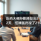 医药大佬孙飘扬复出272天,恒瑞医药没了2100亿(图4) 医药大佬孙飘扬复出272天,恒瑞医药没了2100亿(图4)
