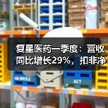 复星医药一季度:营收同比增长29%,扣非净利润同比增长22%(图3) 复星医药一季度:营收同比增长29%,扣非净利润同比增长22%(图3)