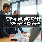 营收与净利润双双大降,亿帆医药再遭投资者质疑“各方面效率低下”(图1) 营收与净利润双双大降,亿帆医药再遭投资者质疑“各方面效率低下”(图1)