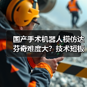 国产手术机器人模仿达芬奇难度大?技术短板与市场信任成瓶颈(图3) 国产手术机器人模仿达芬奇难度大?技术短板与市场信任成瓶颈(图3)