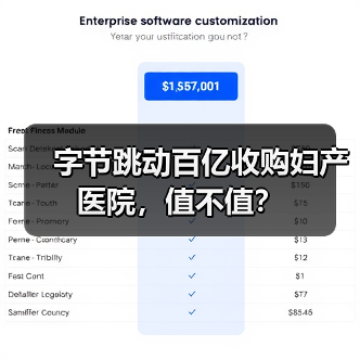 字节跳动百亿收购妇产医院,值不值?(图1) 字节跳动百亿收购妇产医院,值不值?(图1)