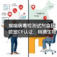 猴痘病毒检测试剂盒获欧盟CE认证,明德生物如何助力全球抗疫?(图3) 猴痘病毒检测试剂盒获欧盟CE认证,明德生物如何助力全球抗疫?(图3)