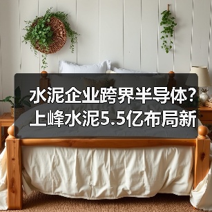 水泥企业跨界半导体？上峰水泥5.5亿布局新经济产业（图1）