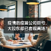疫情后疫苗公司巨亏,大股东却已套现离场?(图1) 疫情后疫苗公司巨亏,大股东却已套现离场?(图1)