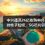 中兴通讯26亿收购中兴微电子股权，5G芯片研发战略升级？（图2）