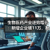 生物医药产业逆势增长：新增企业破11万，融资事件近80起（图2）