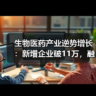 生物医药产业逆势增长：新增企业破11万，融资事件近80起（图4）