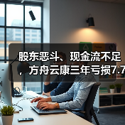 股东恶斗、现金流不足，方舟云康三年亏损7.77亿难上市（图1）