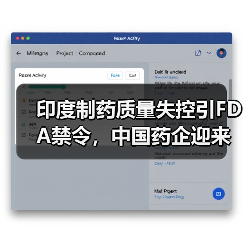印度制药质量失控引FDA禁令，中国药企迎来机遇与警示（图1）