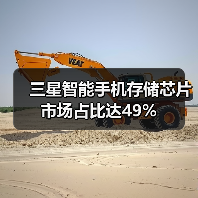 三星智能手机存储芯片市场占比达49%（图2）