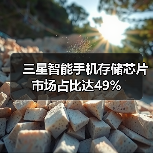 三星智能手机存储芯片市场占比达49%（图1）
