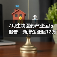 7月生物医药产业运行报告：新增企业超12万家（图3）