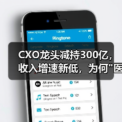 CXO龙头减持300亿,收入增速新低,为何 CXO龙头减持300亿,收入增速新低,为何