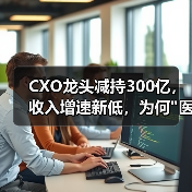 CXO龙头减持300亿,收入增速新低,为何 CXO龙头减持300亿,收入增速新低,为何