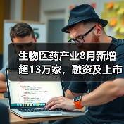生物医药产业8月新增超13万家，融资及上市动态解读（图4）