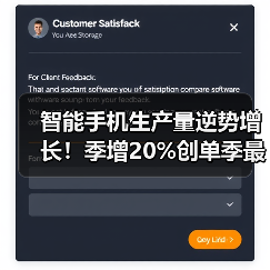 智能手机生产量逆势增长！季增20%创单季最大涨幅（图4）