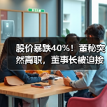 股价暴跌40%！董秘突然离职，董事长被迫接管？（图4）
