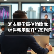 润本股份高估值隐忧:销售费用攀升与盈利承压(图3) 润本股份高估值隐忧:销售费用攀升与盈利承压(图3)