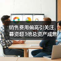 销售费用偏高引关注,募资超3倍总资产成焦点(图3) 销售费用偏高引关注,募资超3倍总资产成焦点(图3)