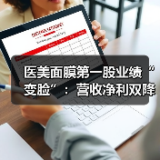医美面膜第一股业绩“变脸”:营收净利双降,股价跌近三成(图1) 医美面膜第一股业绩“变脸”:营收净利双降,股价跌近三成(图1)