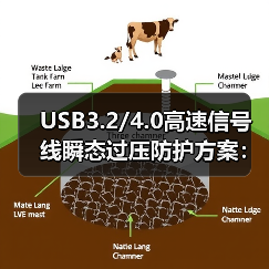 USB3.2/4.0高速信号线瞬态过压防护方案:TVS器件如何高效应对静电浪涌?(图2) USB3.2/4.0高速信号线瞬态过压防护方案:TVS器件如何高效应对静电浪涌?(图2)