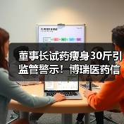 董事长试药瘦身30斤引监管警示!博瑞医药信披违规再犯,毛利率净利率双降?(图1) 董事长试药瘦身30斤引监管警示!博瑞医药信披违规再犯,毛利率净利率双降?(图1)
