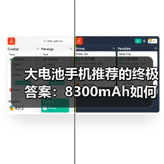 大电池手机推荐的终极答案:8300mAh如何改写续航规则?(图1) 大电池手机推荐的终极答案:8300mAh如何改写续航规则?(图1)